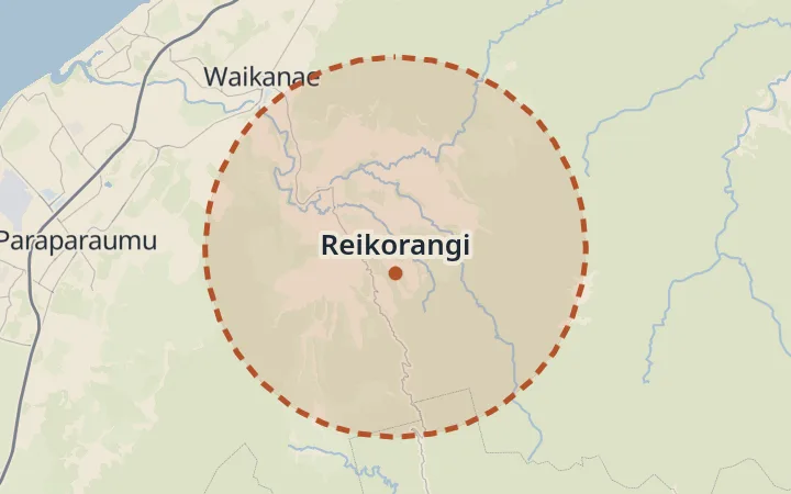 Map of Reikorangi