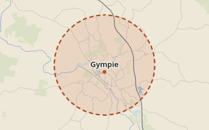 Map of Gympie