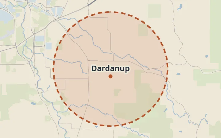 Map of Dardanup