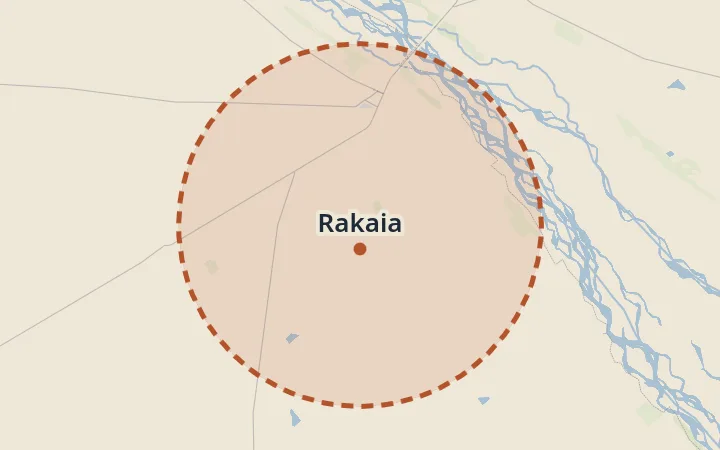Map of Rakaia