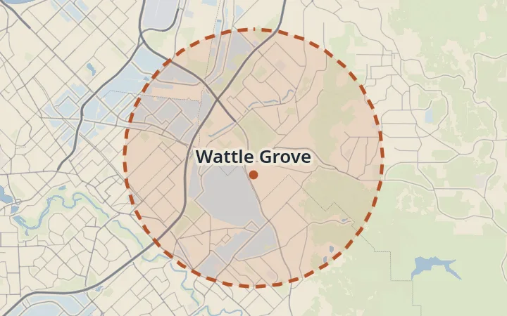 Map of Wattle Grove