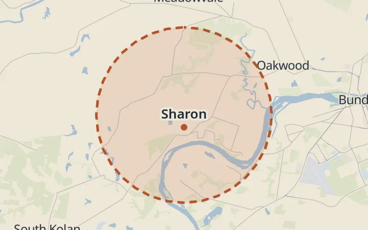 Map of Sharon