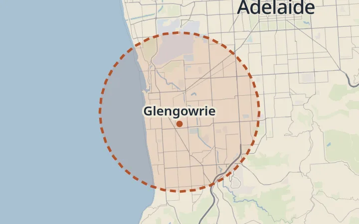 Map of Glengowrie