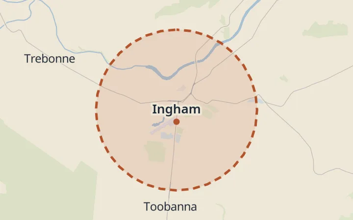 Map of Ingham