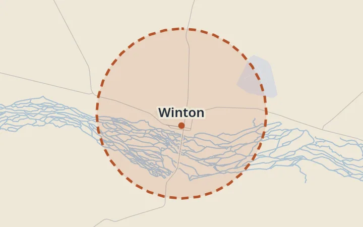 Map of Winton