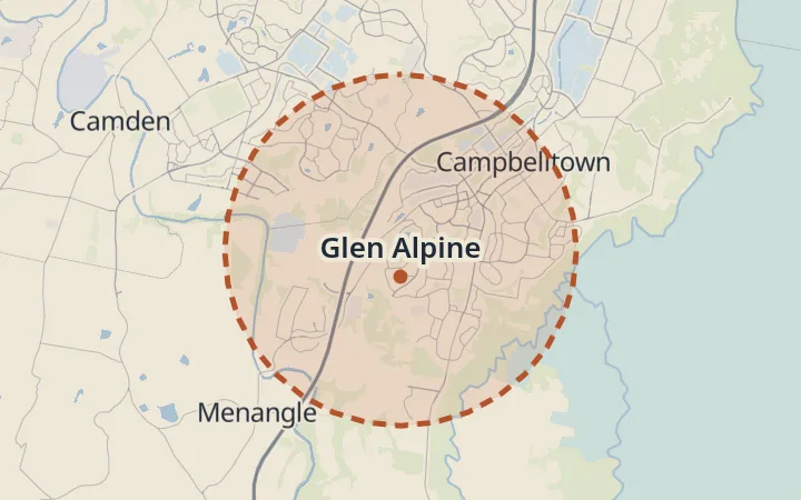 Map of Glen Alpine