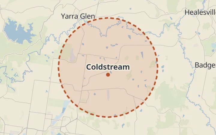 Map of Coldstream