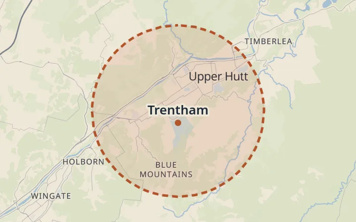 Map of Trentham