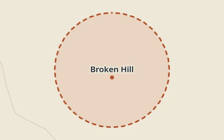Map of Broken Hill