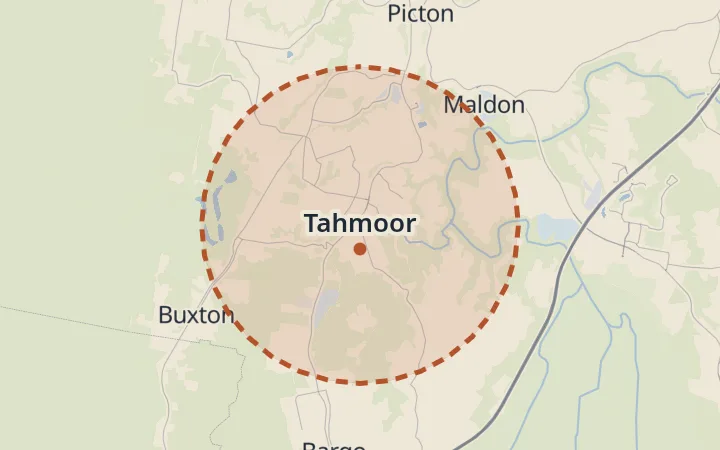 Map of Tahmoor