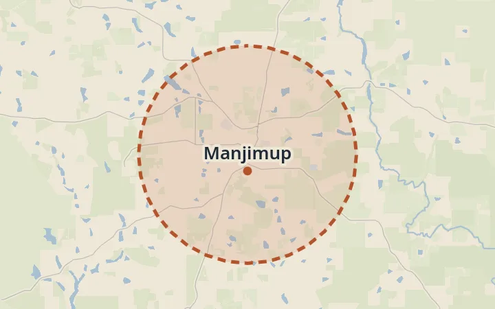 Map of Manjimup