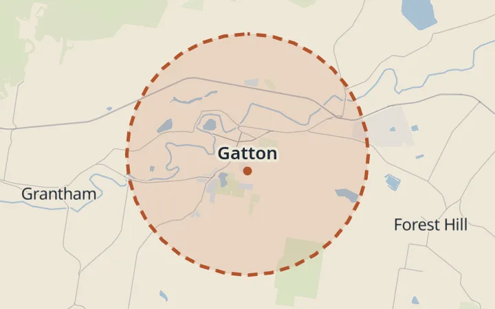 Map of Gatton
