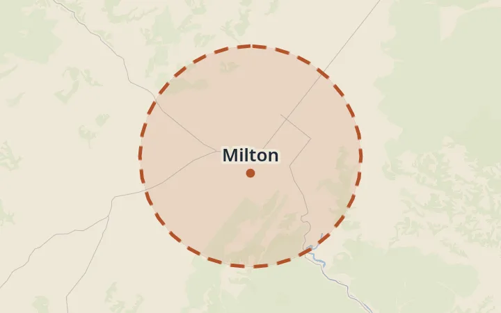 Map of Milton