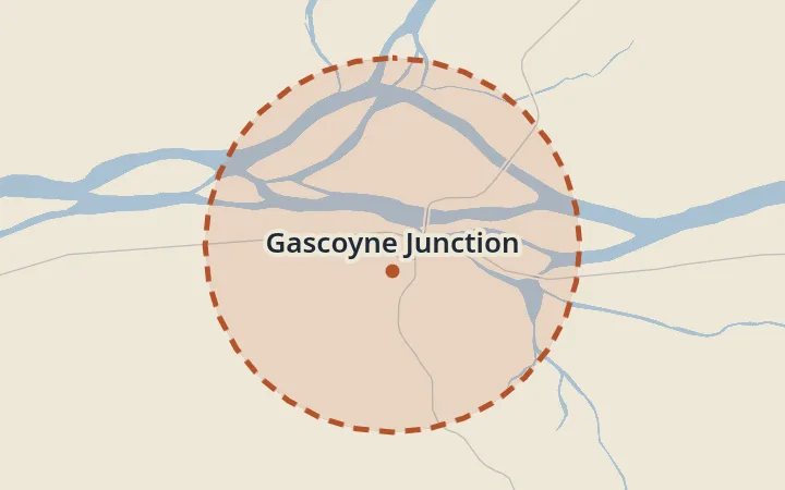 Map of Gascoyne Junction