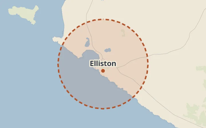 Map of Elliston