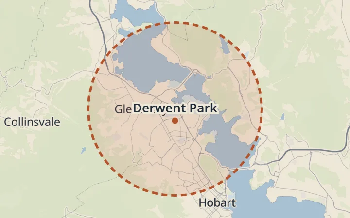 Map of Derwent Park