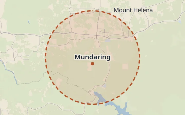 Map of Mundaring