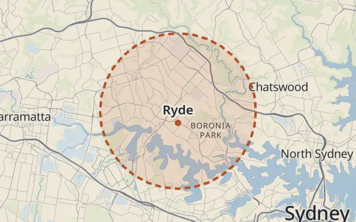Map of Ryde