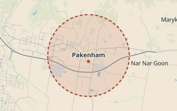 Map of Pakenham