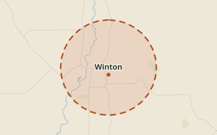 Map of Winton