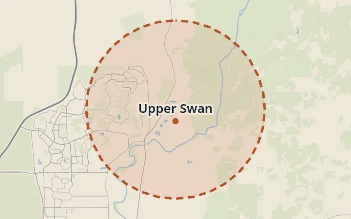 Map of Upper Swan