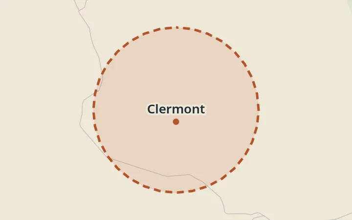 Map of Clermont