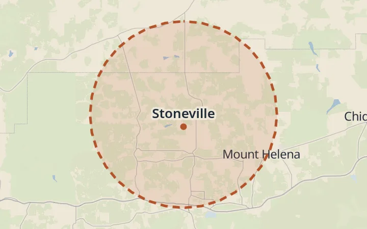 Map of Stoneville