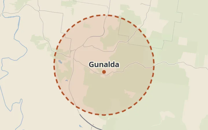 Map of Gunalda