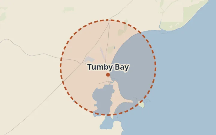 Map of Tumby Bay