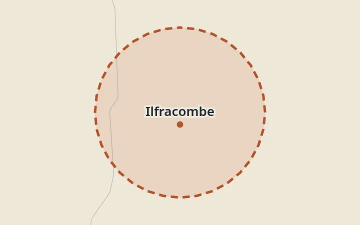 Map of Ilfracombe