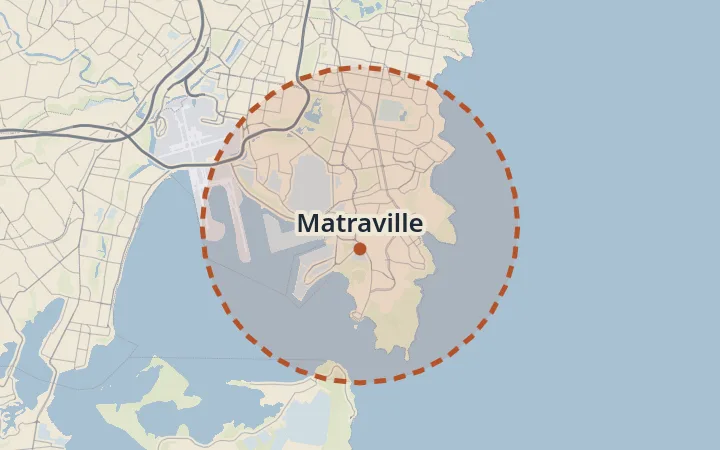 Map of Matraville
