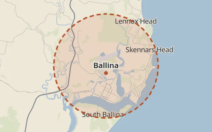 Map of Ballina