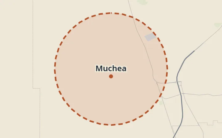 Map of Muchea