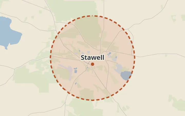 Map of Stawell