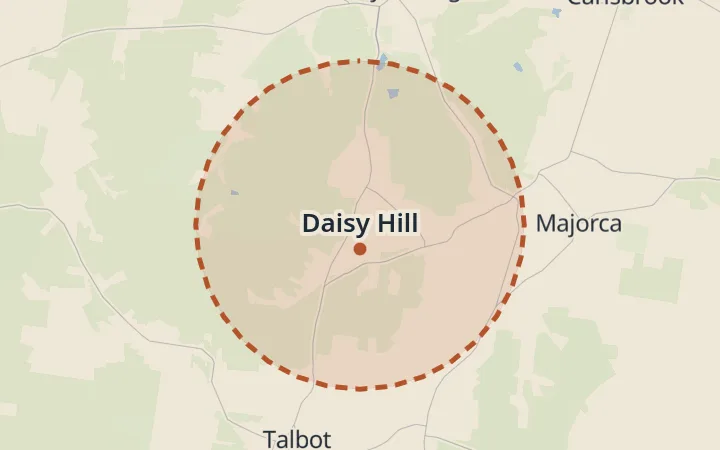 Map of Daisy Hill