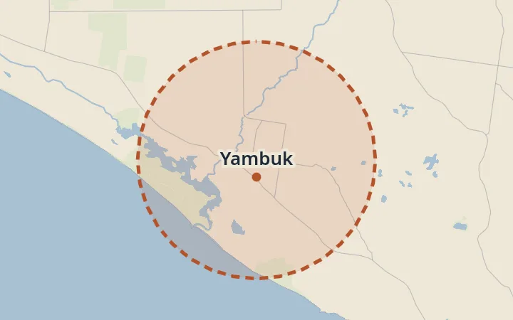 Map of Yambuk