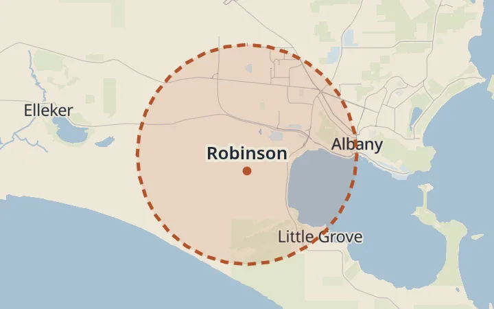 Map of Robinson