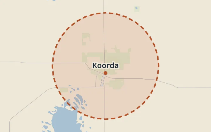 Map of Koorda