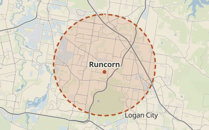 Map of Runcorn