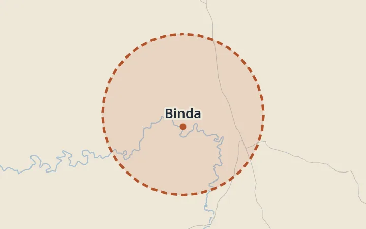 Map of Binda