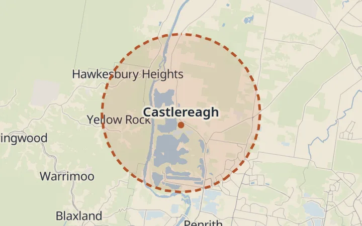 Map of Castlereagh