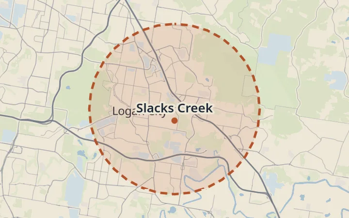 Map of Slacks Creek