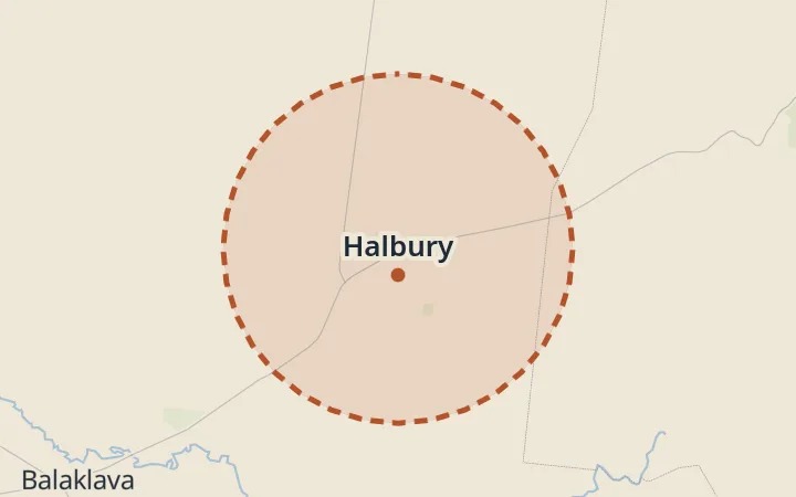 Map of Halbury
