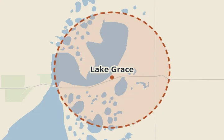 Map of Lake Grace