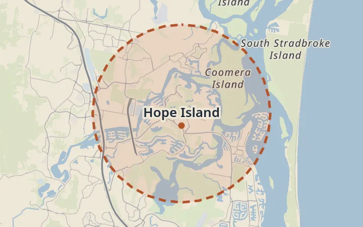 Map of Hope Island