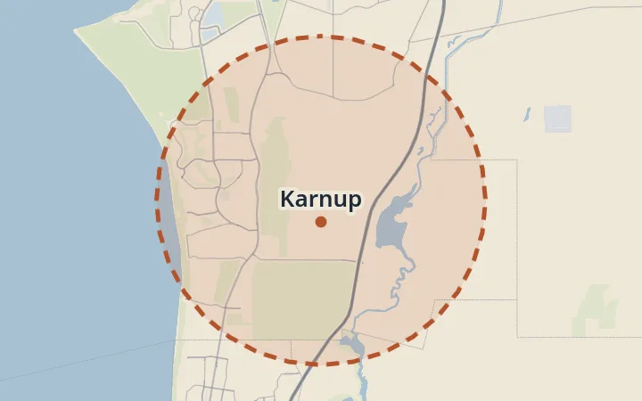 Map of Karnup