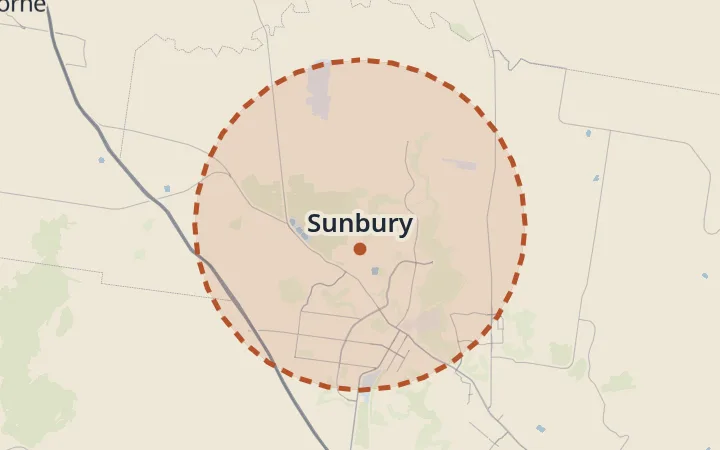 Map of Sunbury