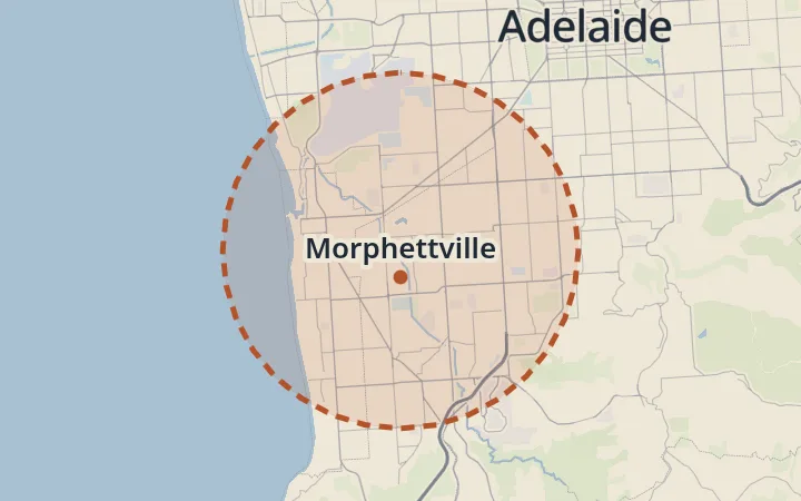 Map of Morphettville