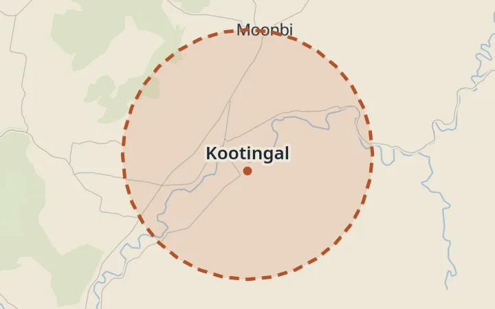 Map of Kootingal