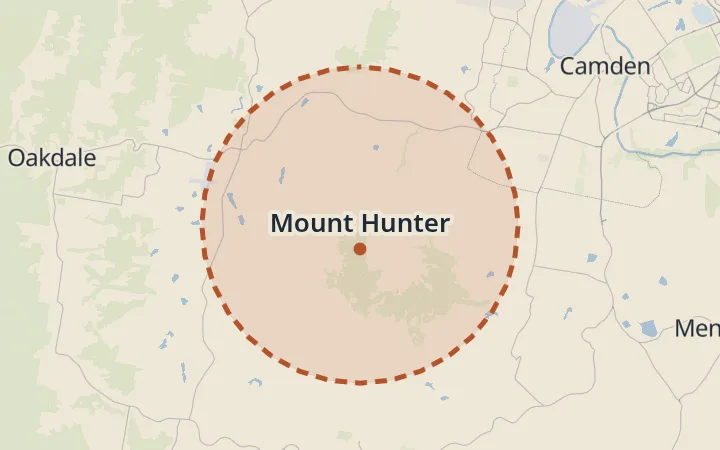 Map of Mount Hunter